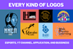 professional logo design services, fnb, company, and esport