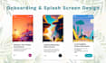 design stunning onboarding screen for android or IOS app