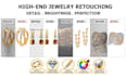 professionally retouch jewelry photos for ecommerce and brands
