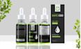 do create cbd and supplement premium product label design,