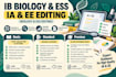 provide expert feedback on ib dp biology ia and ee
