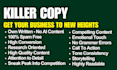write landing page copy, website content, sales content and sales copy