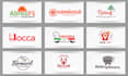 create modern food bbq coffee restaurant logo