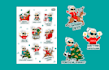 draw christmas, autumn, halloween, stickers, illustrations, pattern