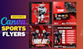 create professional editable sports flyer canva  templates
