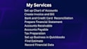setup cleanup bookkeeping and accounting in quickbooks
