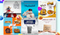 design 3 clean creative arabic social media banners