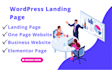 design wordpress landing page or elementor page design