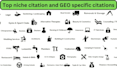 do top niche industry and and GEO specific citations