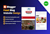 design food travel blog website connected with adsense