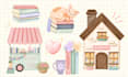 create cute custom stickers design, cute illustration design, clipart