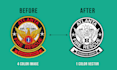 do manual vector tracing or vectorize logo or graphic redraw in same day