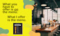 design your clean and stylish menu