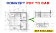 draw house plan, images, pdf to autocad, cad drawing