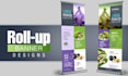 design creative roll up banners
