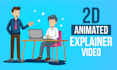 create best high quality custom 2d animated explainer video