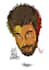 create colored vector face portrait