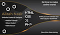 create new, debug and repair PHP and js backend with HTML and CSS frontend