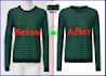 ghost mannequin, flat shaping, cloth neck joint service perfectly