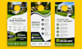 do amazing rack card, dl flyer and door hanger design