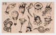 hand draw your custom themed flash tattoo sheet
