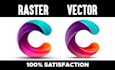 edit, convert or recreate any work in adobe illustrator