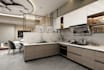 design luxury interior, 3d render and modern space planning