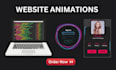 create web animation with html CSS and javascript
