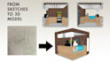 create sketchup 3d models from floor plans