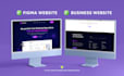 do ui ux website design, website template, website ui, website design in figma