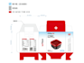 minimal box packaging, mailer box dieline, product label and amazon packaging