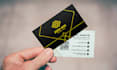 do unique business card design with qr code