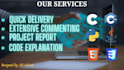 do your c, cpp, java and python programming projects