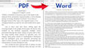 do convert pdf to word document and translate