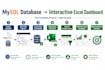 query mysql databases and convert raw data into interactive excel reports