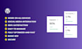 develop modern and responsive wordpress website design, website development