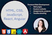 do javascript, HTML, CSS, react, and angular development