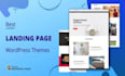 create responsive wordpress landing page, elementor landing page