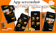 design app screenshots for app store and play store