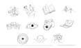 design icon pictogram flat vector or hand drawn style