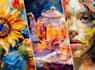 create a beautiful ai wall art using midjourney
