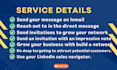 send linkedin inmail, invitation, create targeted lead list