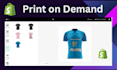 create a professional shopify print on demand pod store with winning products