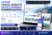 build a premium travel agency website in react js