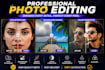 provide high end photo editing and video editing services