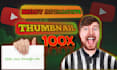 design youtube thumbnail and fiverr image
