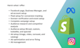 run shopify ads, setup shopify facebook ads, shopify manager