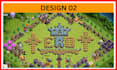 design your name in clash of clans base using walls