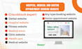 design medical website, clinic website, healthcare website, appointment booking,