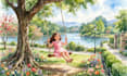 draw awesome children book illustrations in watercolor style